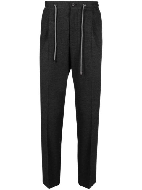 CORNELIANI drawstring tapered-leg trousers