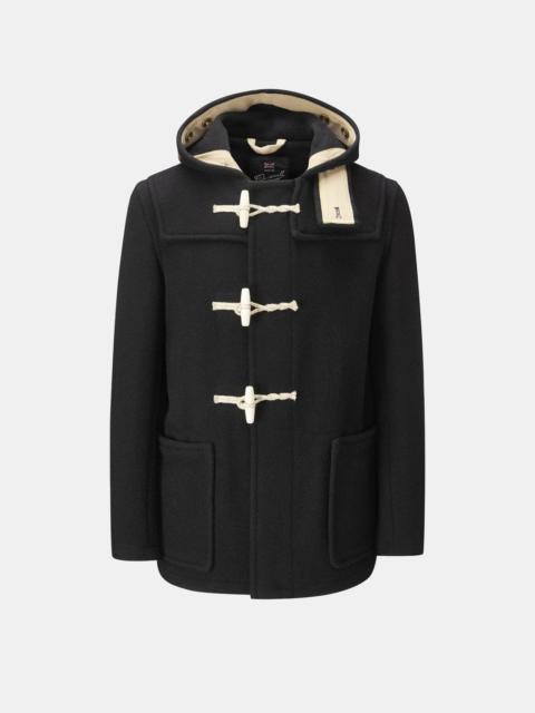 GLOVERALL Men's Mid-Length Monty Duffle Coat Black (Archive)