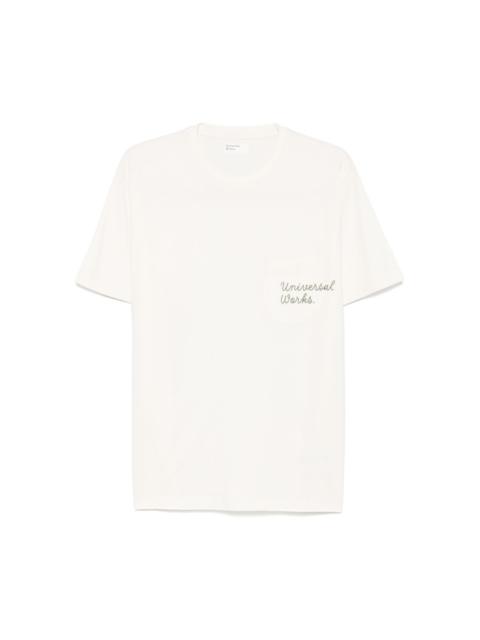 Universal Works logo-print T-shirt