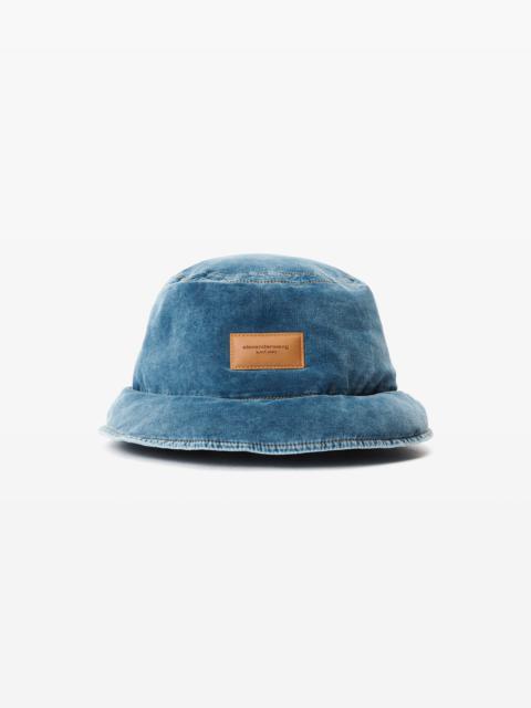 【alexanderwang】distressed ロゴ バケットハット イタリア製 Alexander Wang Distressed Logo Baseball Cap | REVERSIBLE