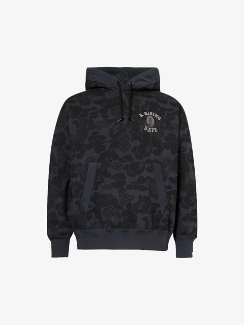 A BATHING APE® Asia Camo brand-embroidered cotton-jersey hoody