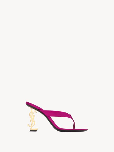 SAINT LAURENT OPYUM MULES IN SATIN CREPE