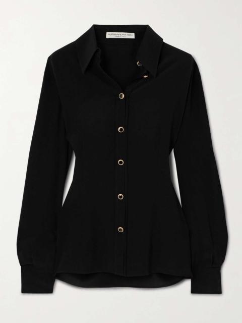 Alessandra Rich Silk-crepe shirt
