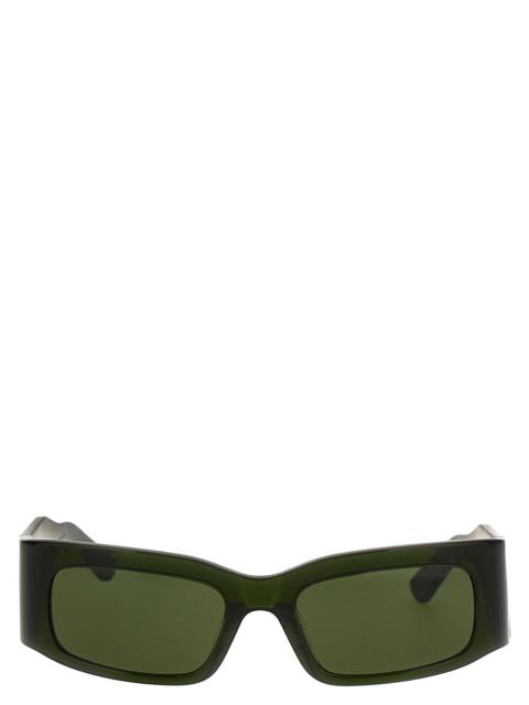 Paper Rectangle Sunglasses Green