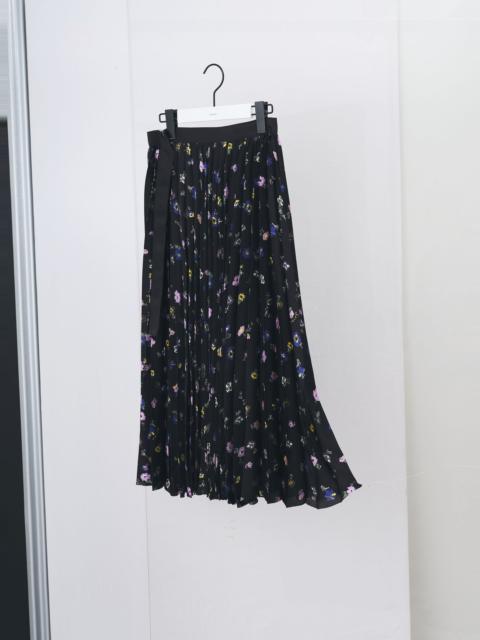sacai Floral Print Skirt