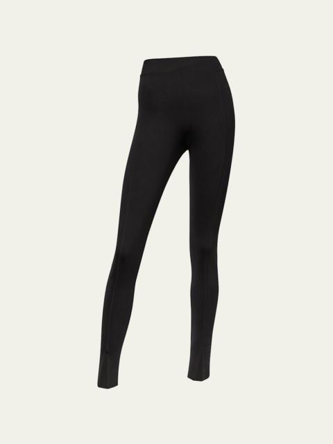 Wolford Midnight Grace Front-Slit Jersey Leggings