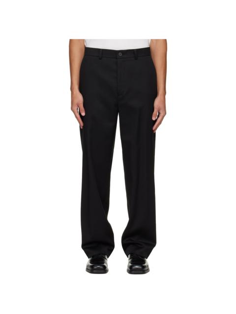SOLID HOMME Black Twill Trousers