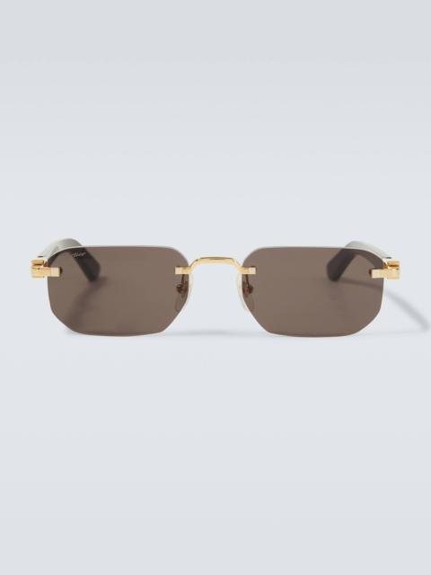 Cartier Signature C rectangular sunglasses