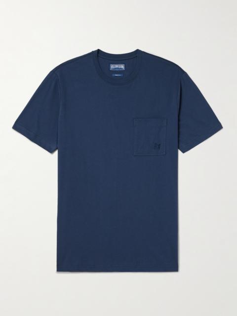 Vilebrequin Titan Slim-Fit Logo-Embroidered Cotton-Jersey T-Shirt