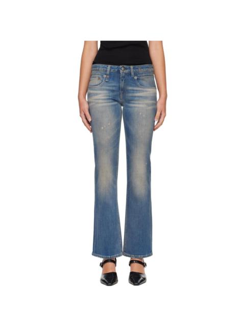 R13 Blue Denim Boy Kick Jeans