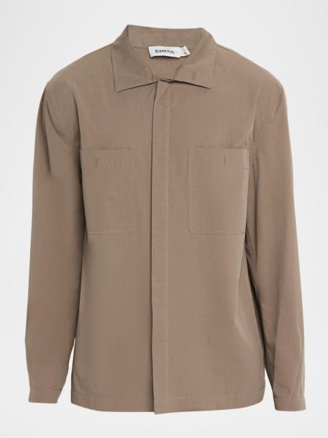SIMKHAI Men's Sean Relaxed-Fit Shirt Jacket