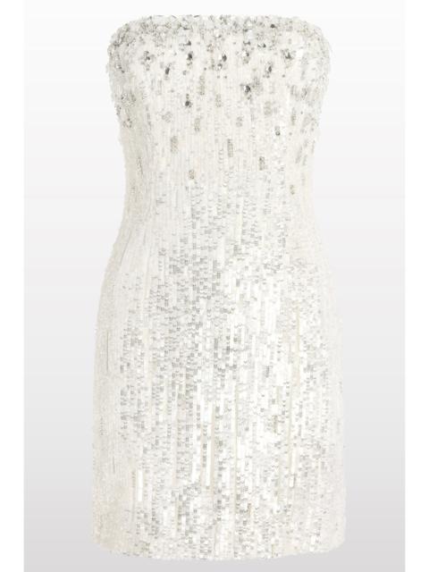 JENNY PACKHAM Josette sequined embellished mini cocktail dress