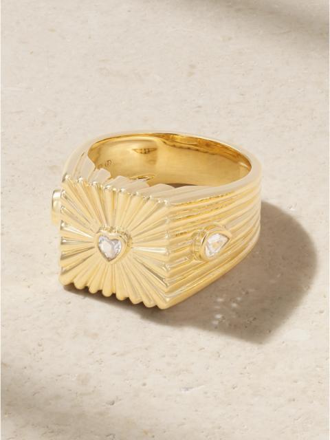 Yvonne Léon Surprise 9-karat Gold Sapphire Ring