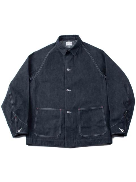 The Real McCoys MJ21019 8HU WW2 Denim Chore Coat Indigo