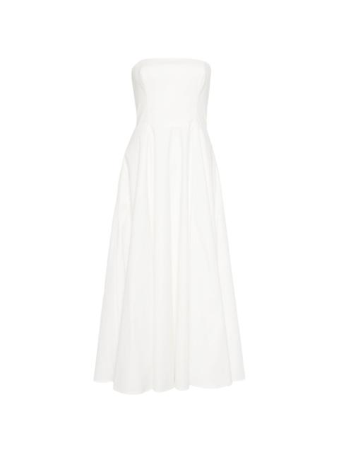 Astoria strapless midi dress