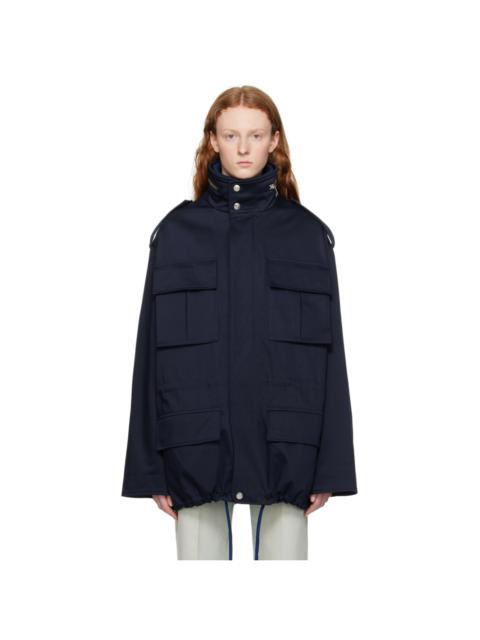 Navy Hooded Jacket