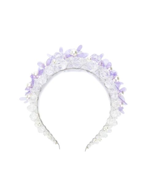 Simone Rocha floral appliqué hair band