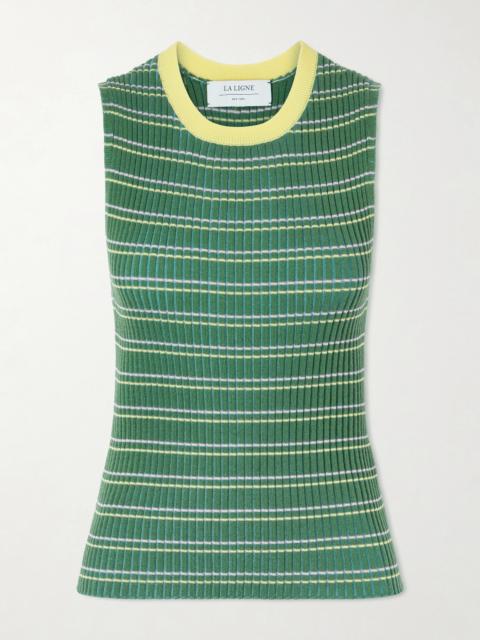LA LIGNE Striped Merino Wool Top