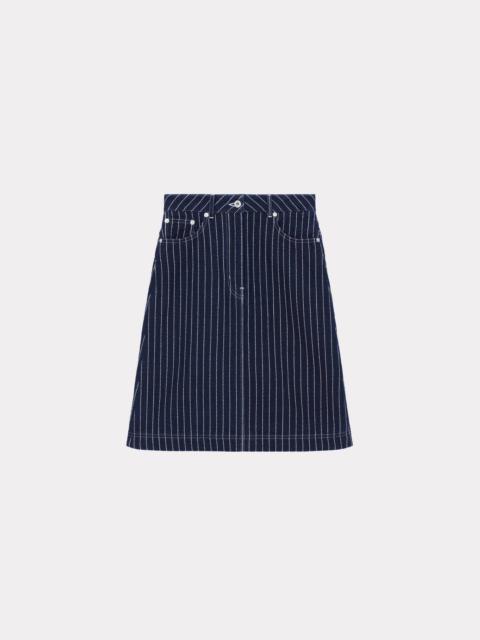'KENZO Sashiko Stitch' denim skirt