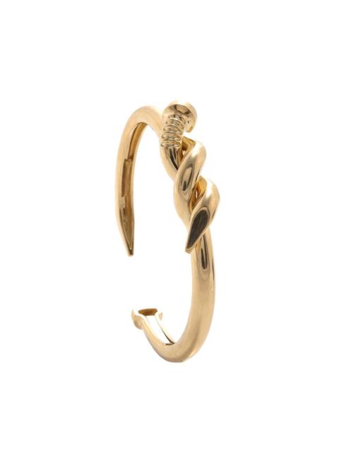 DAVID WEBB Twisted Nail Cuff Bracelet