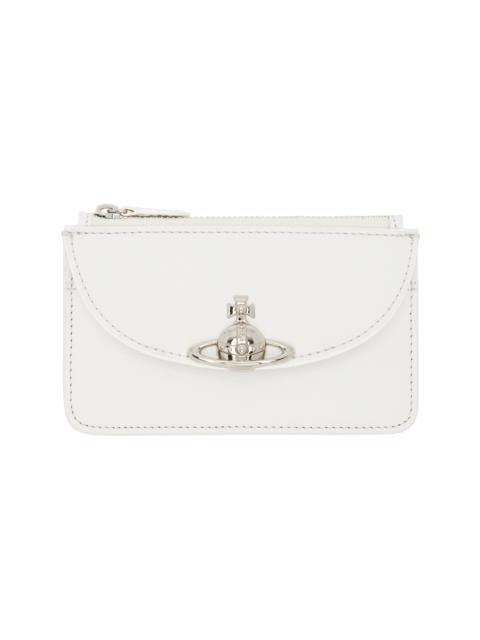 Vivienne Westwood Off-White Half Moon Card Holder