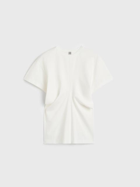TOTEME Slouch waist jersey top white