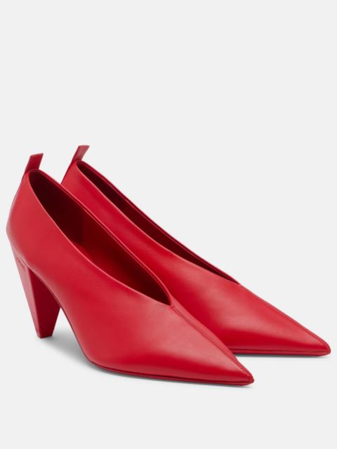 Loewe Origami Cubic leather pumps