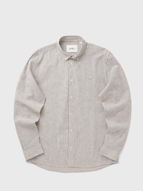 Les Deux Konrad Stripe Cotton Linen Shirt