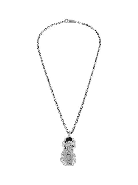 BALENCIAGA Keyholder Thin Cargo Necklace  in Silver