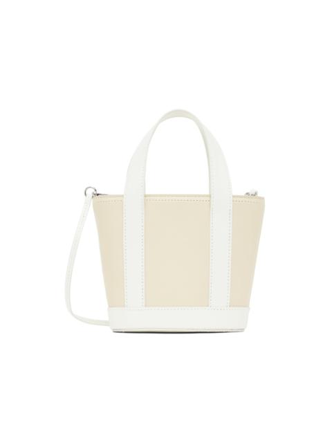 STAUD Off-White & White Allora Micro Bag