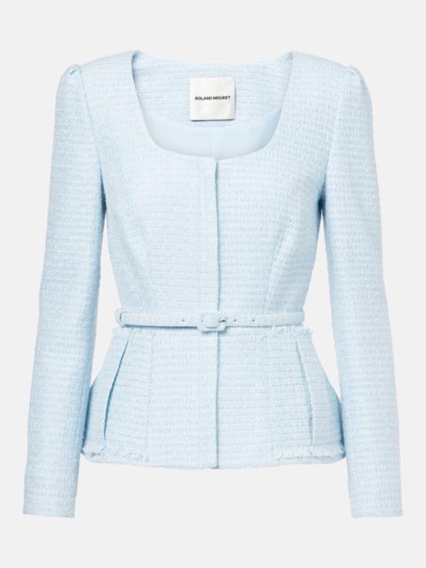 ROLAND MOURET Belted bouclé jacket