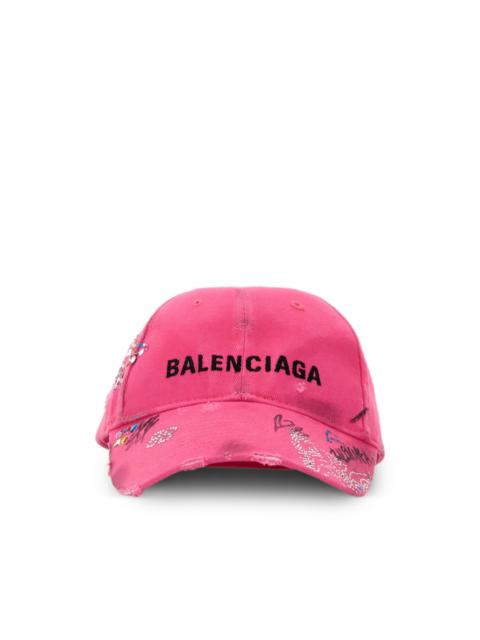 BALENCIAGA embellished canvas baseball cap