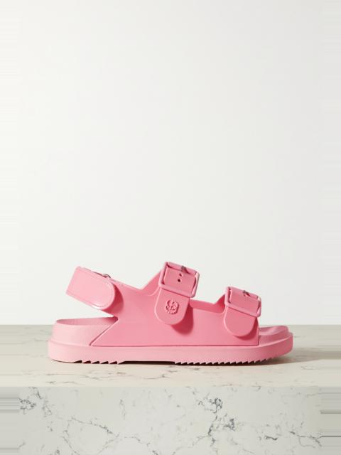 GUCCI Isla buckled rubber sandals