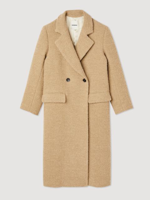 Sandro Long coat with tailored collar