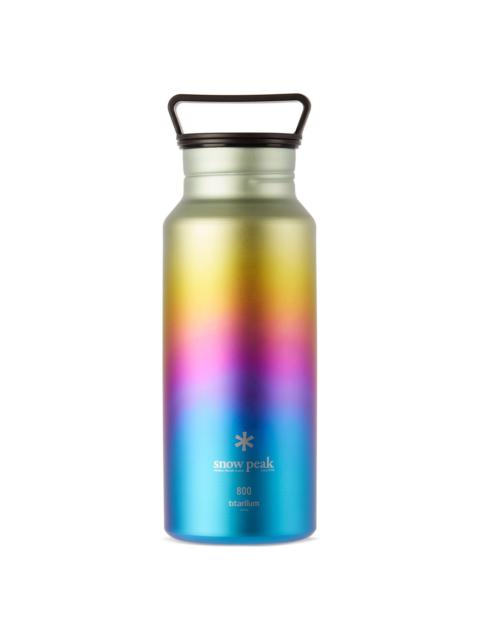 snow peak Multicolor Titanium Aurora Bottle, 800 mL