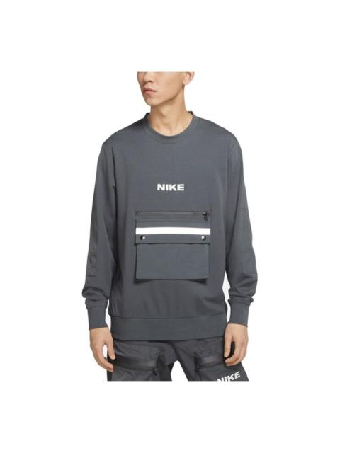 Nike Sportswear City Made Sports Causual Reflective Big Pocket Round Collar Male Grey Gray DA0070-06