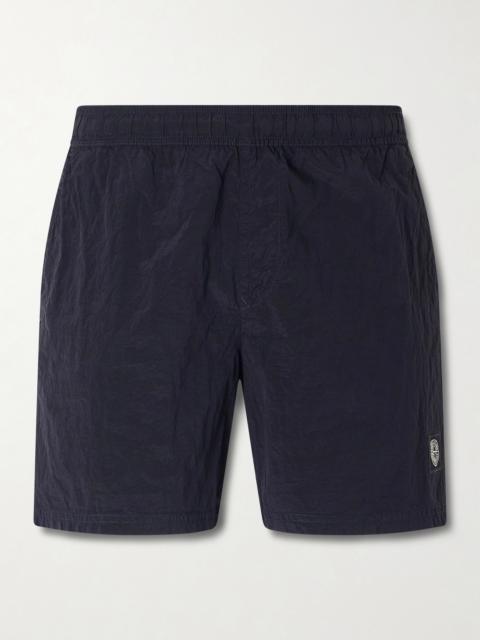 Stone Island Straight-Leg Mid-Length ECONYL® Nylon Metal Swim Shorts
