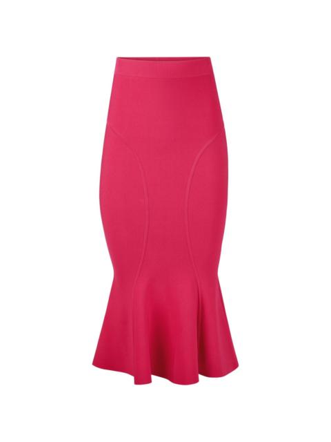 NINA RICCI cutline mermaid peplum skirt