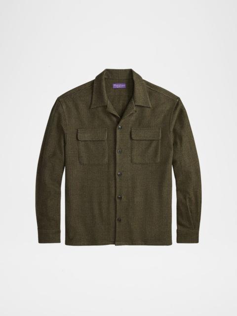 Ralph Lauren Men's Cashmere Glen Plaid Overshirt