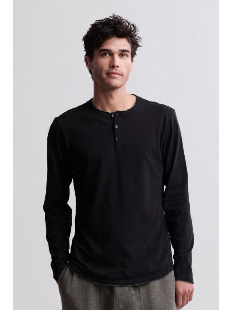 Barefoot Dreams Malibu Collection® Long Sleeve Henley With Woven Detail