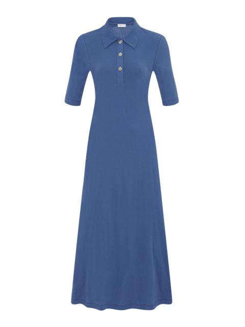 ROSETTA GETTY Cotton Polo Dress blue
