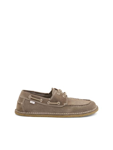 AMI Paris suede boat shoes