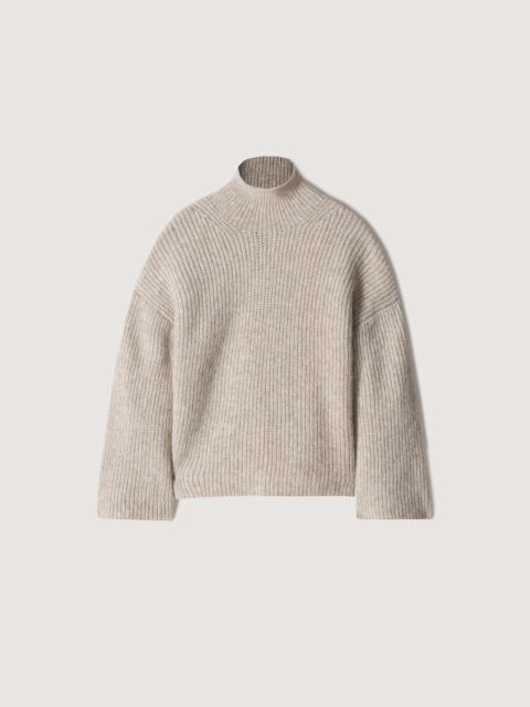Nanushka YANA - Ribbed alpaca turtleneck sweater - Beige