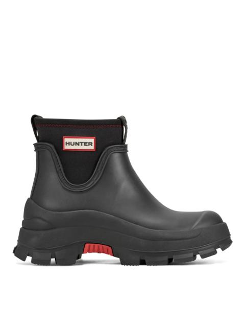 HUNTER Women's Eloise Lug Sole Waterproof Neoprene Rain Booties