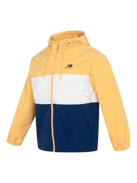 New Balance Lifestyle Hooded Jacket 'Yellow White Blue' 5AD38011-YL