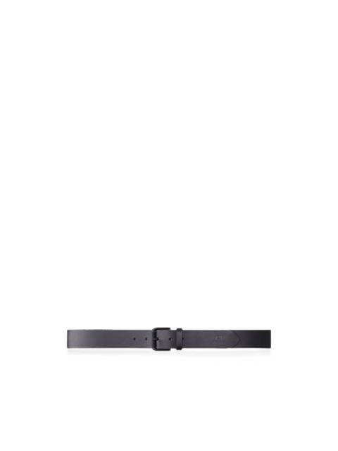 C.P. Company logo-debossed leather belt