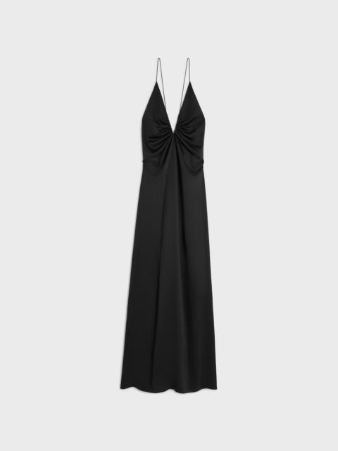 CELINE long dress in silk satin