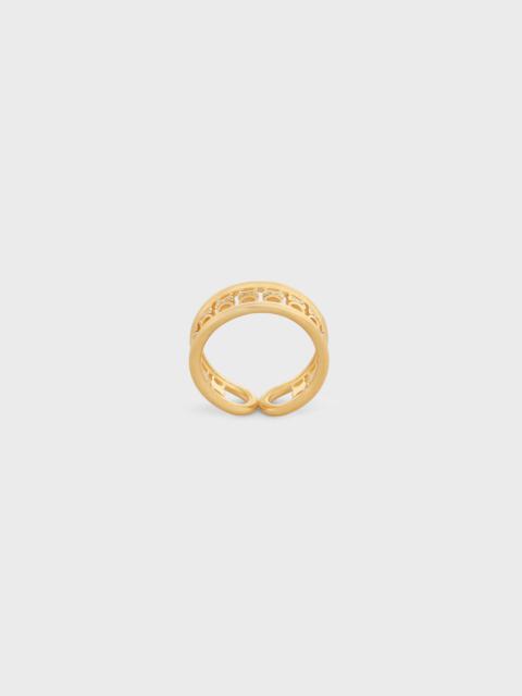 CELINE Triomphe Multi Ring in Brass with Gold Finish