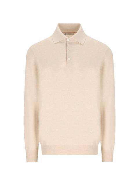 Brunello Cucinelli cashmere button-placket sweater