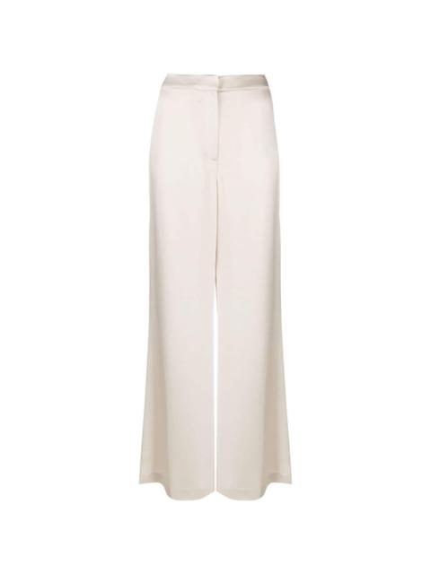 high-rise wide-leg trousers